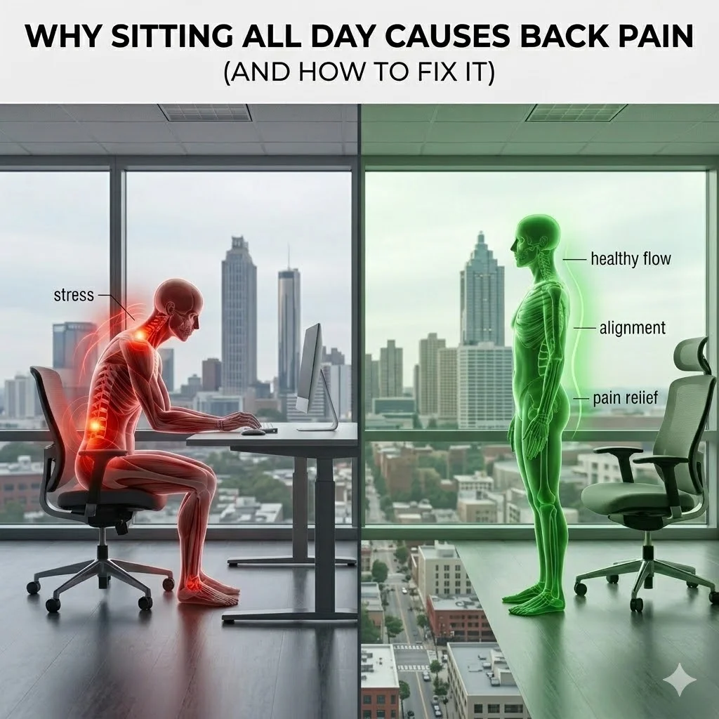 Why Sitting All Day Is Causing Chronic Back Pain